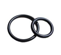 2 pezzi O-ring in NBR, 4 mm x 80 mm x 88 mm O-ring in go mma nitrilica nera