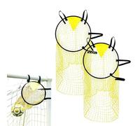 2 pezzi Obiettivo di calcio con cornice 45 x 60 cm, Rete Bersaglio da Calcio con Cinturini Fibbie, Obiettivo di Precisione Calcioper per migliorare il tiro, Tiro Angolare Attrezzatura da Allenamento