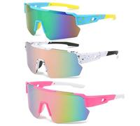 2 Pezzi Occhiali da sole sportivi UV400, Occhiali da Ciclismo Polarizzati, Occhiali da Ciclismo uomo Donna Protezione UV 400, per, Ciclismo, Motociclismo, Corsa, Sci, Alpinismo, Pesca ecc