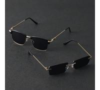 2 pezzi Occhiali da sole unisex , classici retrò, adatti a abbinamento, come regalo per , per il a scuola, feste, abbinamento con abbigliamento, adatti a diverse del , per uso