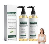 2 Pezzi Olio Corpo Lifting al Collagene,Olio Nutriente per Pelli Mature,Olio Corpo Lifting Glow Essence,Collagene Oil per Donna,Soluzione Nutriente E Idratante Per Collo,Décolleté,Braccia,Gambe