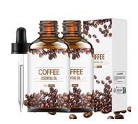 2 pezzi olio da caffè contro le rughe, siero biologico per il viso con olio di caffè, olio ringiovanente e rassodante, olio essenziale di caffè organico naturale per la cura dei capelli