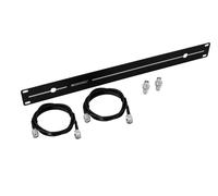 2 pezzi - OMNITRONIC Set di Montaggio su Rack TNC per Antenne Remote e Ricevitor