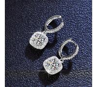 2 pezzi Orecchini a perno in argento sterling 925 da 5,0 mm con moissanite di lusso e versatili, adatti per l'uso quotidiano degli uomini, San Valentino, Natale, Ringraziamento, Capodanno, gioielleria