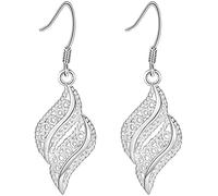 2 Pezzi Orecchini Eleganti da Donna alla Moda Orecchini Pendenti Lunghi con Design a Goccia Brillante Argento 1 Paio Professional Process