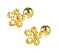 2 Pezzi Orecchini in Argento Sterling per Ragazze, Orecchini a Bottone Inferiori per Donne Orecchini Cartilaginei per Compleanno Natale Regali per la Festa Della Mamma (Stile Margherita)