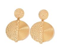 2 pezzi orecchini pendenti alla moda in oro e argento per le donne orecchini pendenti a goccia leggeri alla moda ipoallergenici gioielli in oro e argento