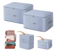 2 Pezzi Organizer Autocomprimente Ultra Salvaspazio, Borsa Portaoggetti Auto Comprimente per Piumino, Vestiti Organizer Autocomprimibile Ultra Salvaspazio (grigio, XL 52 x 42 x 60 cm)