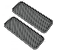 2 Pezzi Organizer per Lavello Portaspugne, Scolapiatti in Silicone, Portaspugne in Silicone Organizer per Lavello da Cucina Grigio, Tappetino per Bagno, Doccia, Cucina, Sapone