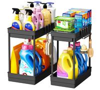 2 Pezzi Organizer Sottolavello Cucina - Organizer Sottolavello a 2 Livelli, Mobi