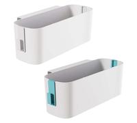 2 Pezzi Organizzatore da Letto Appendibile,Cestino di Ripiano per Letto con 2 Ganci Rimovibili,Organizzatore per Lettino,Borsa da Letto,Scatola Appendibile per Famiglia,Dormitorio,Letto a Castello