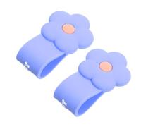 2 Pezzi Organizzatore di Cavi in Silicone Blu, Leggero, Compatto | Cavi Vari e Auricolari, Avvolgitore con Bottone a Pressione, Gestione Ordinata in Borsa