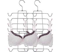 2 Pezzi Organizzatore Pieghevole dell'Armadio Armadio, Appendiabiti Salvaspazio Abbigliamento, per Canotte, Canottiera, Reggiseno, Pigiama, Costume Bagno (Rosa)