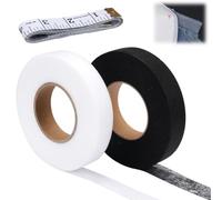 2 Pezzi Orlo Svelto Termoadesivo Forte, 64m/Rotoli Nastro Termoadesivo per Tessuti, Hemming Tape, Orlo Svelto Termoadesivo, Orlo Adesivo per Tessuti, Non è necessario Cucire,Giuntare Tessuti,Tende