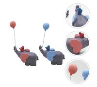 2 pezzi Ornamenti per elefanti palloncini Adornamenti creativi adorabili in