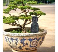 2 pezzi ornamento statua Moai ornamento creativo Moai decorazione artigianale