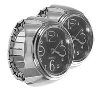 2 pezzi Orologi al quarzo da indossare sulle dita Orologi ad anello creativi Mini accessori per la visualizzazione