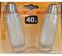 2 Pezzi OSRAM SPECIAL RICAMBIO B22 40W 240V OPAL Lampadina Luce DIMMERABILE [EEK: G]