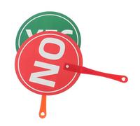 2 Pezzi Pagaia di Voto per Insegnanti e Studenti, Plastica | Uso in Gare di Giudizio, Design Leggero, Visibilità Chiara, per Partecipazione