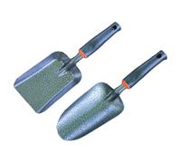 2 Pezzi Pala da Giardino per Smuovere Terreno, Ferro Spesso Nero | Uso per Piantare e Curare L’orto, Impugnatura Comoda, Design Ergonomico, Utensile Robusto per Balcone