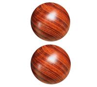 2 Pezzi Palla da Massaggio per Mano in Legno, Marrone, per Dita | Massaggio di Dita e Mani, Uso Quotidiano per Anziani, Migliora Articolazioni, Memoria e Sonno
