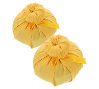 2 Pezzi Palla da Massaggio Thailandese alle Erbe per Viso e Occhi | Impacco Caldo Delicato, Uso Domestico e Portatile, Cotone Giallo, Effetto Lenitivo
