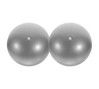2 Pezzi Palla da Yoga Pilates 25cm in PVC Argento per Allenamento | Accessorio per Esercizi e Yoga, Migliora Postura e Resistenza del Core, per Casa e Attività Quotidiane