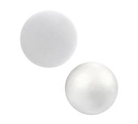 2 Pezzi Palline di Schiuma Bianca Sfera di Schiuma Bianca Palline di Polistirolo