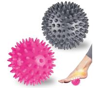 2 Pezzi Palline Massaggio, 7 CM Riccio, Massaggi dei Punti Trigger, Palla Massaggiante gli Sport per Alleviare lo Stress, per Schiena, Piedi, Recupero Muscolare, Mani, Gambe