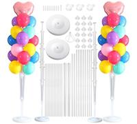 2 Pezzi Palloncino Supporto Kit, Supporto per Palloncini da Tavolo, Porta Palloncini Riutilizzabile, Kit Supporto Palloncini per Compleanno, Nozze, Feste Decorazione