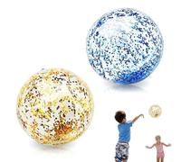2 Pezzi Pallone da Spiaggia,40cm Palla Gonfiabile Bambini,Palloni Gonfiabili,Estate Palla Gonfiabile Giochi D'Acqua,Acqua Pallone da Piscina per Bambini per Eestive all'aperto Festa
