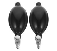 2 Pezzi Pallone di Gonfiaggio Manuale per Misuratore Valvole | Lattice con Lega di Alluminio, per Casa e Clinica, Nero, Accessorio Leggero