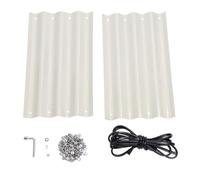 2 Pezzi Pannelli da Letto da Giardino Rialzati, 304 in Gomma in Acciaio Inossidabile Ovale Grande Piatti di Terra Patio in Metallo Kit di Fioriera Alzata per Fioriera per Casa,