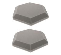 2 Pezzi Pannelli Fonoassorbenti Esagonali Spugna Polimerica, per Pareti | Assorbimento Acustico, Installazione Facile, Stile Creativo e Forma Precisa, Soluzione Interna per Studio e Stanza