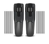 2 Pezzi Parafango Bicicletta, Allargare Parafanghi Bicicletta, Set Parafanghi Per Bicicletta, Parafango Universale Per Bicicletta, PP in Fibra Di Carbonio Di Plastica, Per Mountain Bike, Corsa(Nero)