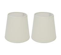 2 Pezzi Paralume a Botte, 4,4 x 6 x 5,5in Paralume in Tessuto Paralume a Clip per Lampada da Terra Lampada da Tavolo Lampadario E14(bianco)