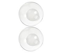 2 Pezzi Paralume Sferico in Vetro per Plafoniera, 12cm