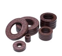 2 Pezzi Paraolio scheletrato in gomma fluorurata, Paraolio scheletrato con anello di tenuta TC 27mm x 42mm x 7mm(IDxODxL), Paraolio scheletro FKM