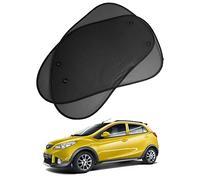 2 Pezzi Parasole per Auto Nero, KIMISS Parasole per Finestrino Laterale Parasole per Visiera in Rete Parabrezza per Auto Solare Parasole Parasole Riflettente Scudo Termico