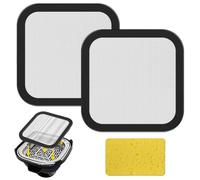 2 pezzi paraspruzzi friggitrice ad aria calda per accessori Ninja Crispi riutilizzabili con spugna di pulizia per friggitrice ad aria calda Ninja Crispi