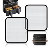 2 Pezzi Paraspruzzi in Acciaio Inox a Maglia Fine per Cosori Airfryer 8,5L/Dual Blaze TwinFry 10L, Friggitrice ad Aria Antispruzzo Magnetico Per Cosori CAF-R901-AEU 8.5L,Riutilizzabile