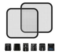 2 Pezzi Paraspruzzi per Friggitrice ad Aria, Accessori per Airfryer, per Cosori 5,5L 6,0L 6,2L,per Turbo Tower 10.8L per Philips HD9270/91 6.2L, HD9285/91, Protegge Elemento Riscaldante e Ventola