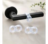 2 pezzi paraurti maniglia porta,Protezione da parete in silicone | Paraurti in PVC trasparente a forma di figura 8 con morbido cuscino, per maniglie delle porte, protezione da parete e