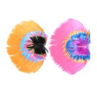 2 Pezzi Parrucca a Cresta Cosplay Halloween in Pet, Stile Creativo | Costume di Halloween, Accessorio per Festa, Scuola Superiore, Effetto Originale, Mostra la Tua Acconciatura