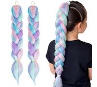 2 pezzi parrucca per bambini, parrucca da donna, costume per cosplay di Halloween Kpop, regalo per donne e ragazze (color-1)