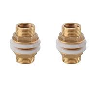 2 pezzi passacavo per acqua piovana, raccordo a barilotto, passacavo per serbatoio in ottone, adatto per rubinetti, serbatoi e serbatoi