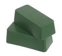 2 Pezzi Pasta per Lucidare i Metalli, Solida, Verde, Cera, Acciaio