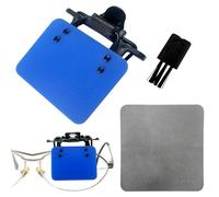 2 Pezzi Patch da Tiro per Occhiali da Tiro, Patch Occhiali Sportivi per Occhiali da Tiro, Patch da Tiro con L'arco per Occhi per Occhiali Maschera Shooting con panno per la pulizia