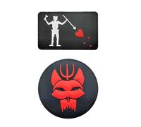 2 pezzi Patch decorativa per appassionati di militare, patch da braccio “SEAL Team/DEVGRU”, patch da zaino con distintivo morale (As shown,4)