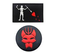 2 pezzi Patch decorativa per appassionati di militare, patch da braccio “SEAL Team/DEVGRU”, patch da zaino con distintivo morale (As shown,1)